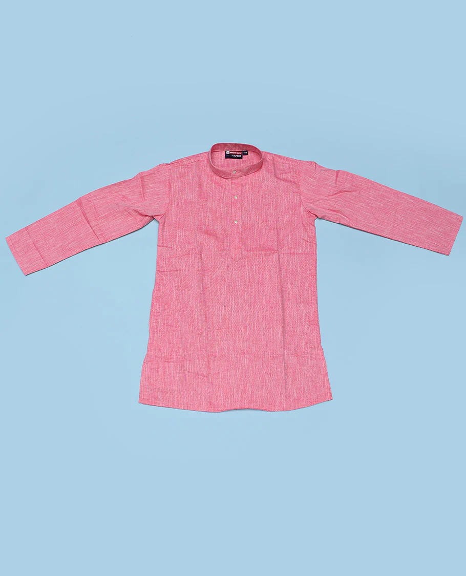 Blue cotton shirt with contrast dhoti (Glamorous boy) - Image 40