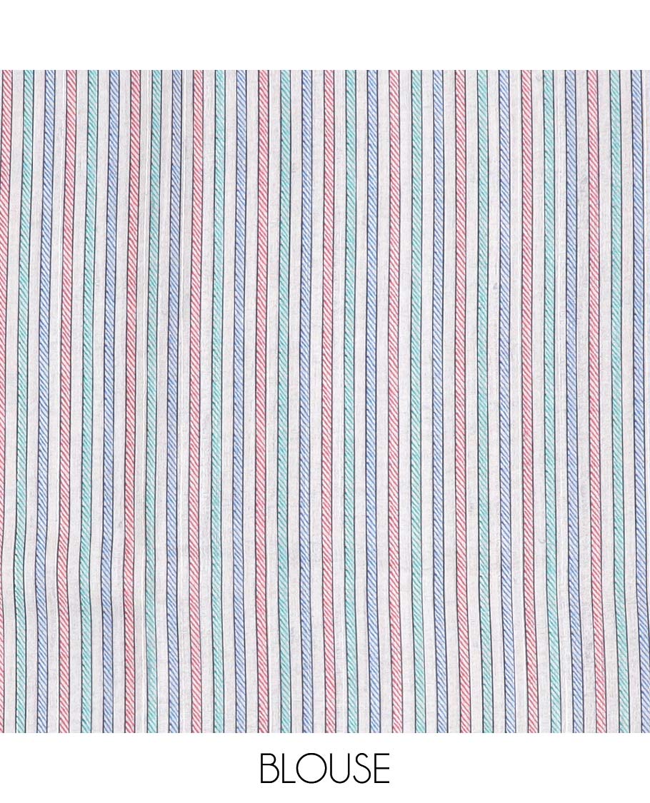 Green plain semi-banaras tussar saree, contrast vidarbha border & pallu of Madhubani print - Image 12