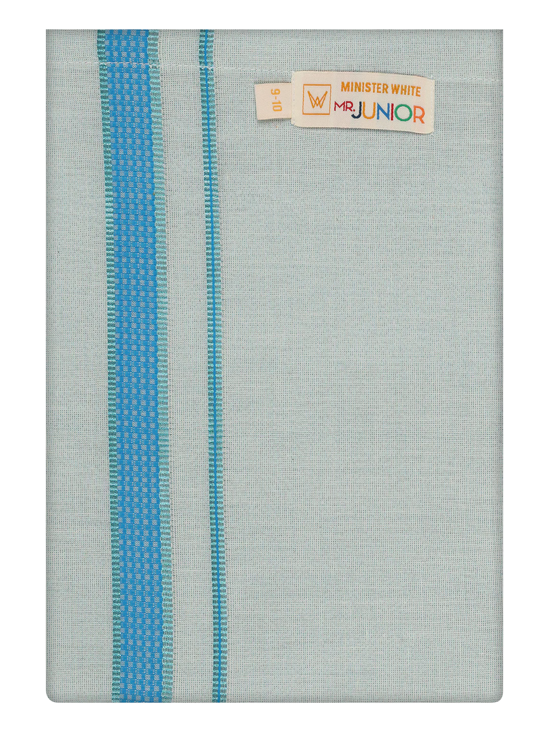 Kids Cotton Blue Shirt with Tissue Matching Border Dhoti Combo Skillful Boy - Image 7