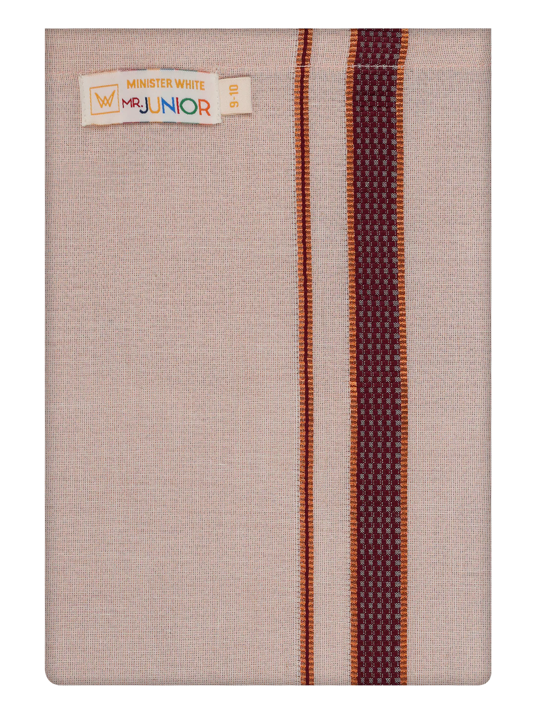 Kids Cotton Maroon Shirt with Tissue Matching Border Dhoti Combo Skillful Boy - Image 7