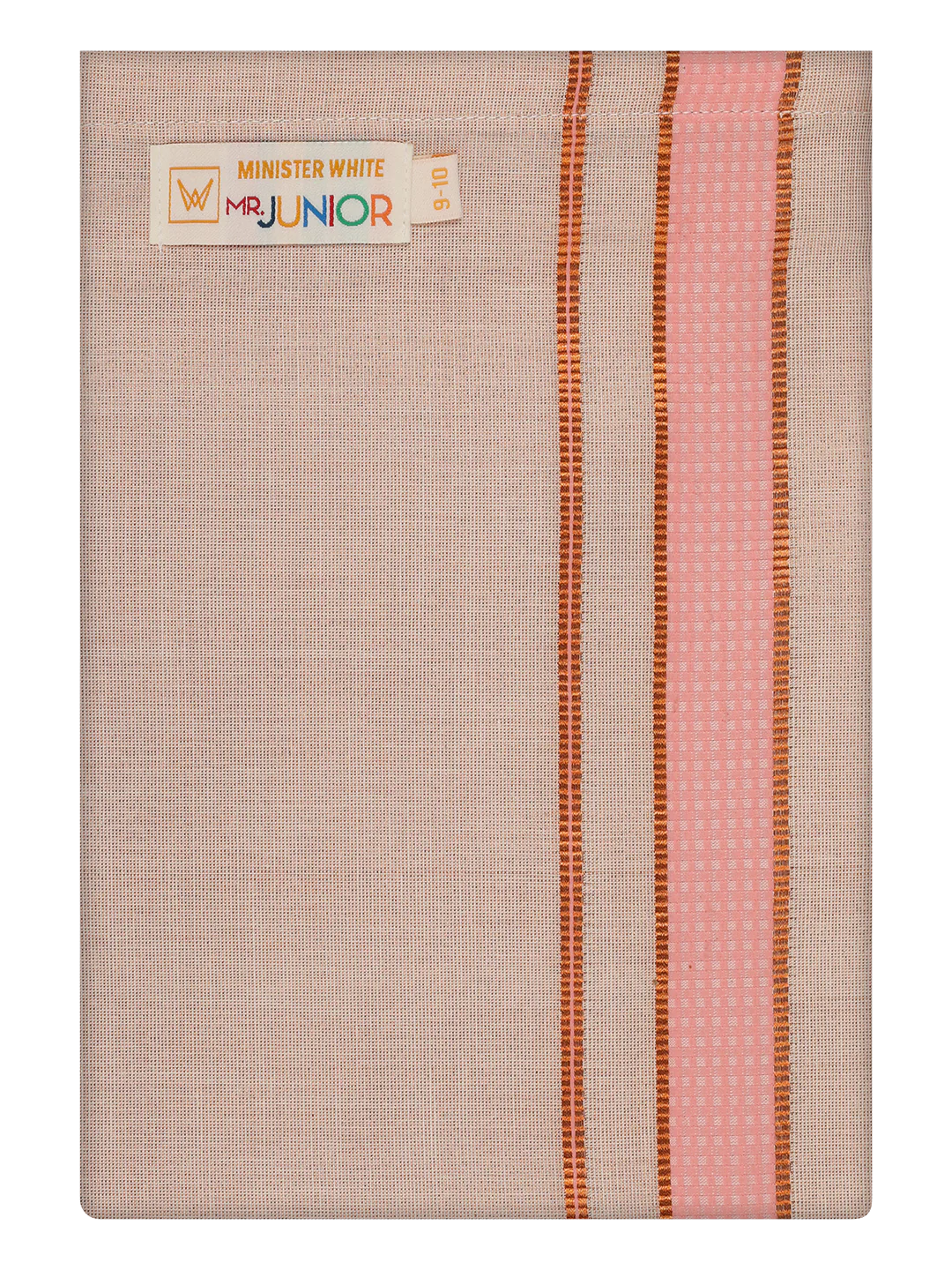 Kids Cotton Pink Shirt with Tissue Matching Border Dhoti Combo Skillful Boy - Image 7