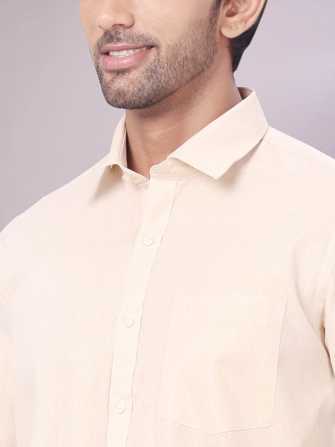 Men's Tissue Gold Color Flexi Dhoti Shirt Wedding Combo Maverick Flexi - Image 7