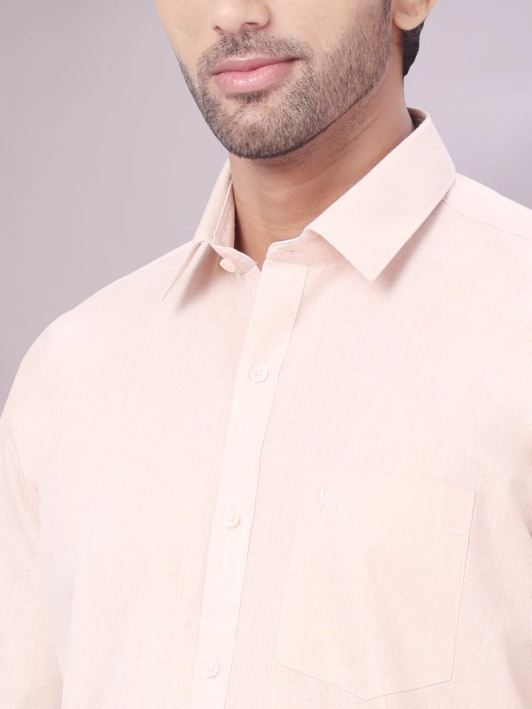 Men's Tissue Copper Color Dhoti Shirt Wedding Combo Maverick - Image 7