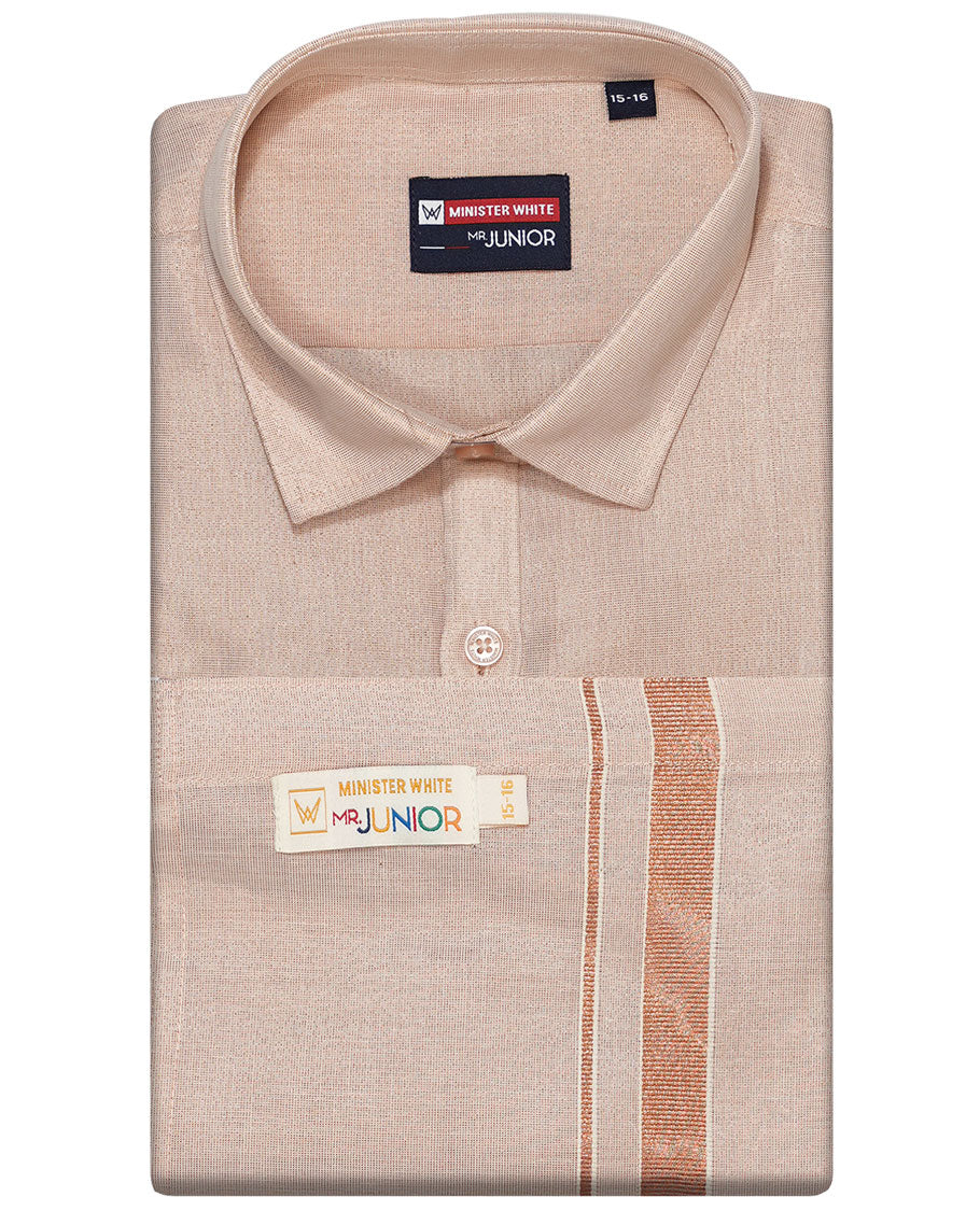 Olive Green cotton shirt with dhoti (ambitious boy) - Image 10